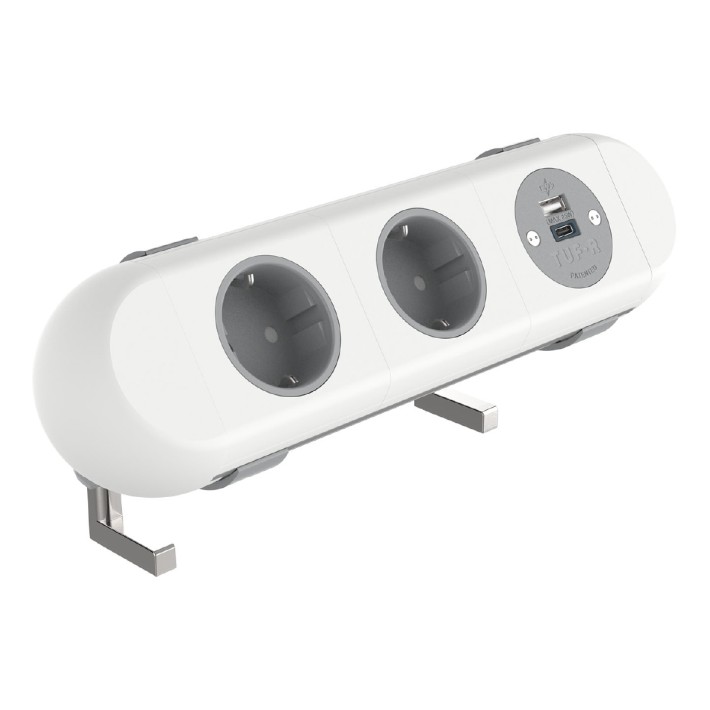 Multipresa Polar 2x Schuko con USB AC 25W –...