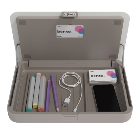Set Ergonomico Bento per Scrivania Modello 220 – Colore Bianco