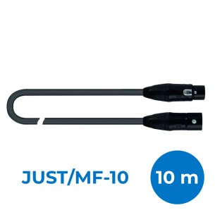 Cavo XLR - Quik Lok Just MF 10 - XLR Maschio/XLR Femmina - 10 m - Nero