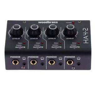 Amplificatore per Cuffie a 4 Canali - Woodbrass HA4-2 2