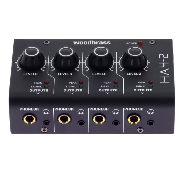 Amplificatore per Cuffie a 4 Canali - Woodbrass HA4-2
