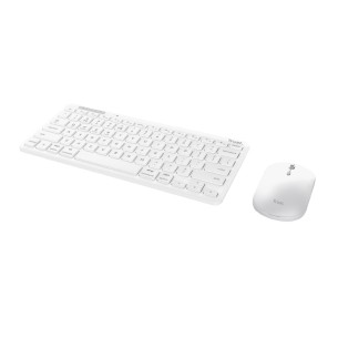 Tastiera IT - Trust Lyra - Wireless Multi-device - con Mouse e Ricevitore - Bianco 2