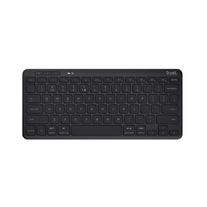 Tastiera IT - Trust Lyra - Compatta Multi-device Wireless - Nero