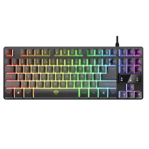 Tastiera Wired Gaming - Trust GXT 833 Thado TKL - Illuminata in Metallo - Nero 2