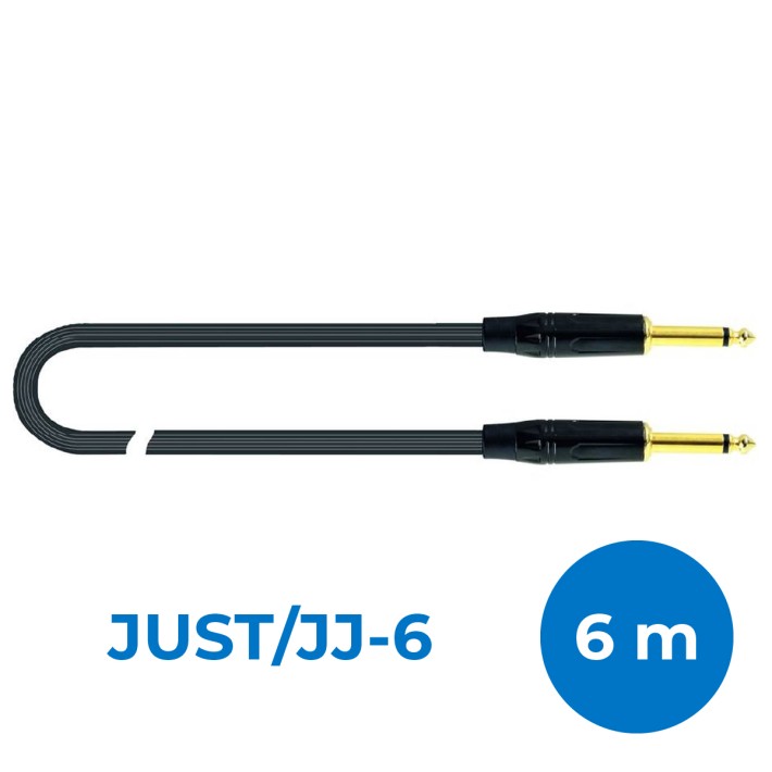Cavo Strumentale - Quik Lok Just JJ 6 - Jack Mono/ Jack Mono - 6 m - Nero