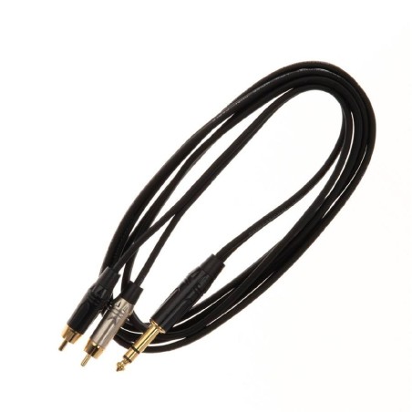 Cavo Adattatore Audio - Quik Lok Just JS2RCA 5 - Jack Stereo / 2 x RCA Maschio - 5 m - Nero