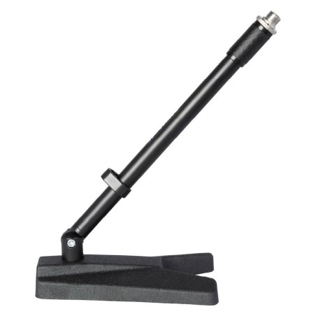 Asta Corta da Tavolo per Microfono - Quik Lok A/114 BK - con Base in Ghisa - Nero
