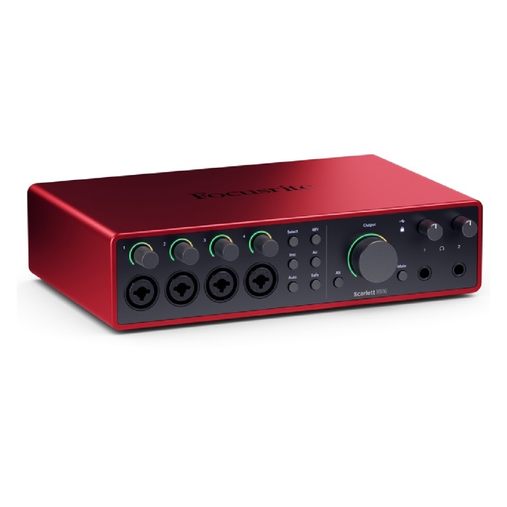 Scheda Audio - Focusrite Scarlett 18i16 4th Gen - 20 Ingressi/18 Uscite - ADAT e S/PDIF - MIDI - USB-C