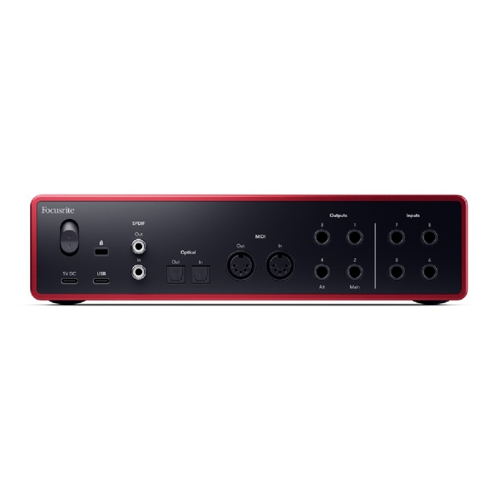 Scheda Audio - Focusrite Scarlett 18i16 4th Gen - 20 Ingressi/18 Uscite - ADAT e S/PDIF - MIDI - USB-C