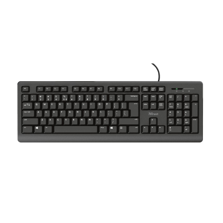 Tastiera IT - Trust Primo - Silent Wired - Black