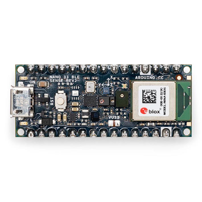 Arduino Nano 33 BLE Sense Rev2 con connettori