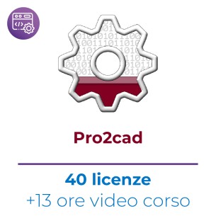 40 Licenze Pro2cad -  Include 13 + 6 ore video corso
