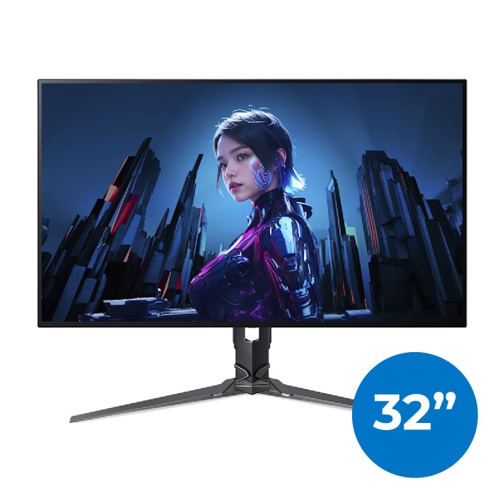 Monitor 32" Multimediale Ideale per Gaming-...