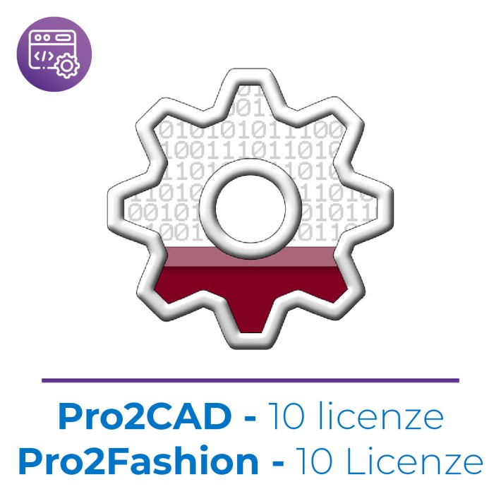 10 Licenze Pro2cad + 10 Licenze Pro2fashion -...