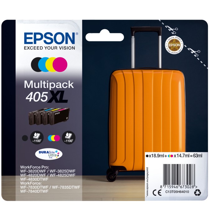 Epson Multipack 4-colours 405XL DURABrite Ultra...