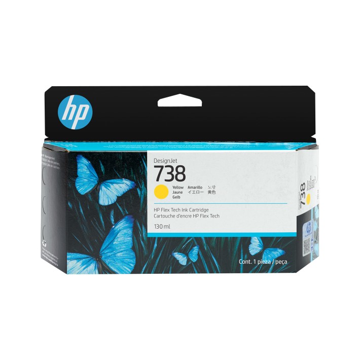 HP Cartuccia di inchiostro giallo DesignJet 738...