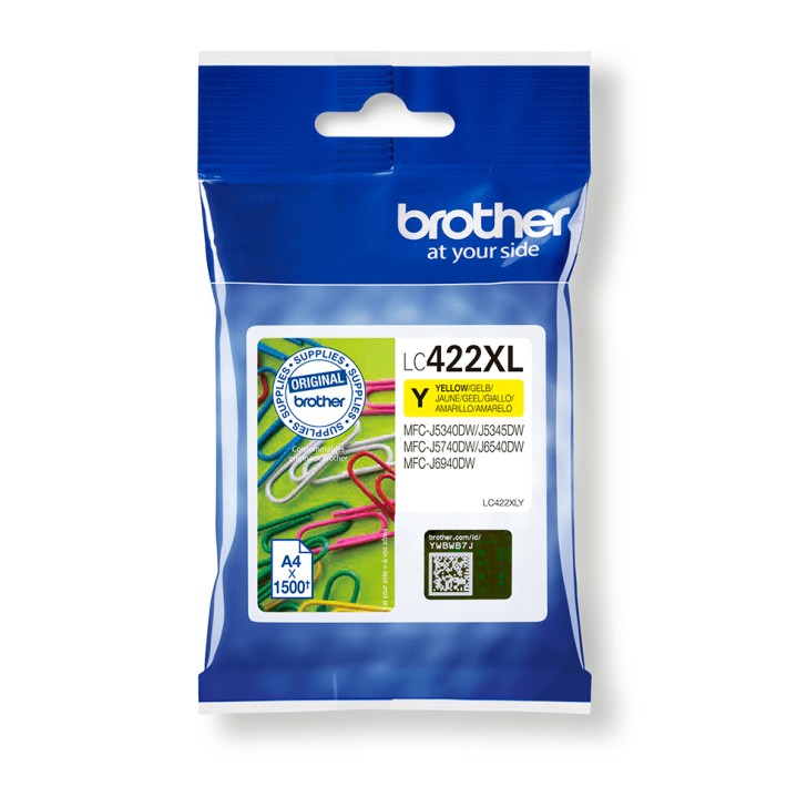 Brother LC-422XLY cartuccia d'inchiostro 1 pz...