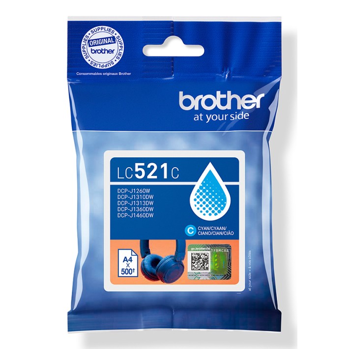 Brother LC521C cartuccia d'inchiostro 1 pz...