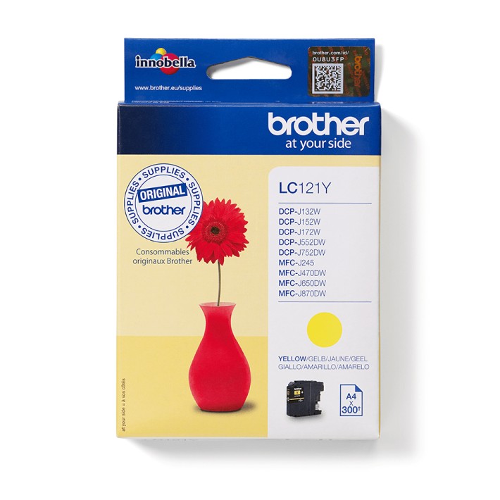 Brother LC-121Y cartuccia d'inchiostro 1 pz...