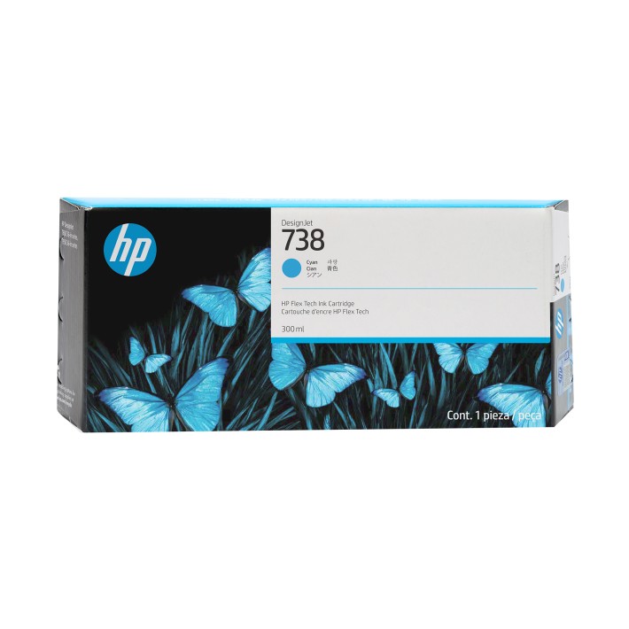 HP Cartuccia di inchiostro ciano 738 DesignJet...