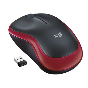 Logitech M185 mouse wireless (rosso)