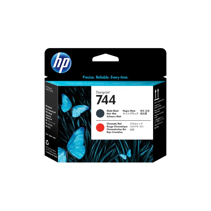 HP Testina di stampa nero opaco/rosso cromatico...