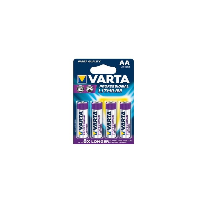 Varta 4x AA Lithium Batteria monouso Stilo AA...