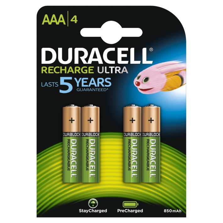 Duracell StayCharged AAA (4pcs) Batteria...