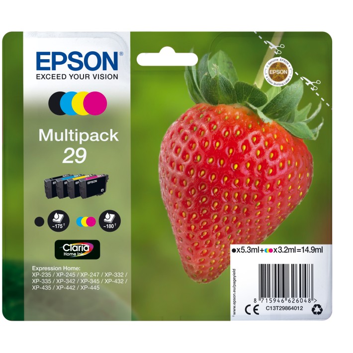 Epson Strawberry 29 fragola Multipack cartuccia...