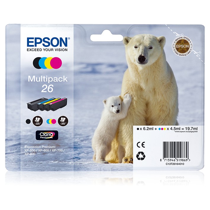 Epson Polar bear Multipack 26 (4 colori: NCMG)