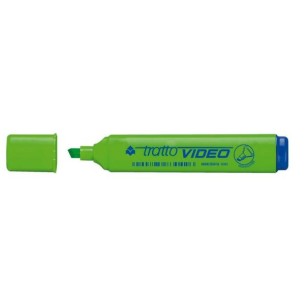 Tratto Video evidenziatore 12 pz Punta smussata Verde