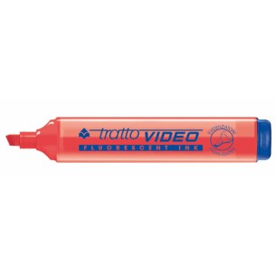 Tratto 830206 evidenziatore 1 pz Punta smussata Rosso