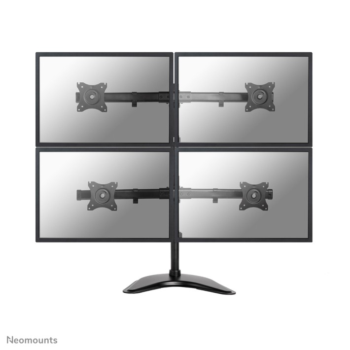Neomounts NM-D335D4BLACK Supporto per monitor...