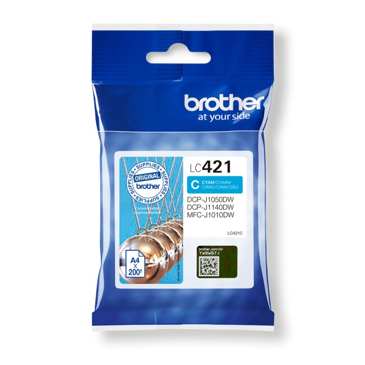 Brother LC421C cartuccia d'inchiostro 1 pz...