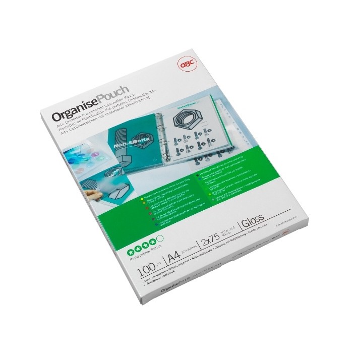 GBC Pouch per plastificazione Organise 2x125mic...