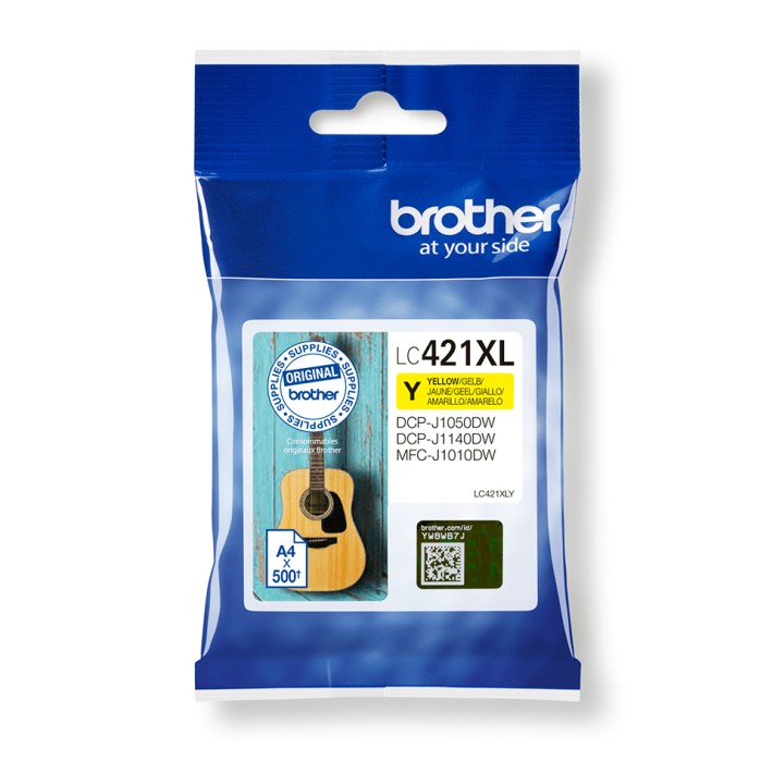 Brother LC421XLY cartuccia d'inchiostro 1 pz...