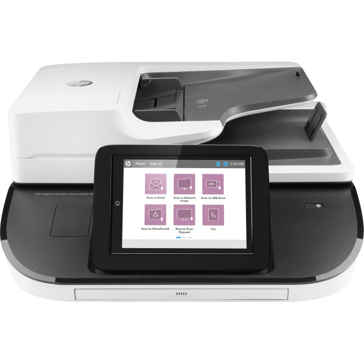 HP Flow 8500 fn2 Scanner a piano e ADF 600 x...