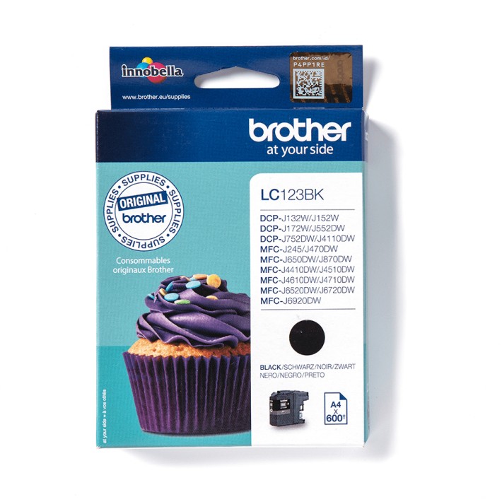 Brother LC123BK cartuccia d'inchiostro 1 pz...