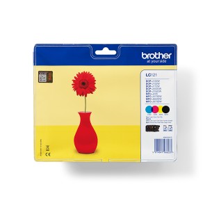 Brother LC121VALBP cartuccia d'inchiostro 4 pz Originale...