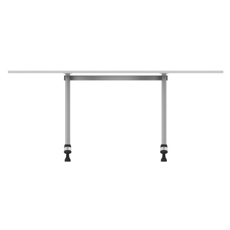 Tavolo Tiglio Fisso Semicerchio in Melaminico con Piedini - Dimensioni 180xr90x76,5 cm -...