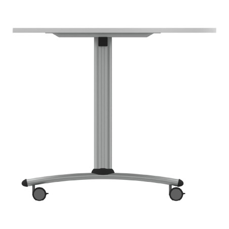 Tavolo Tiglio Fisso Semicerchio in Melaminico con Ruote - Dimensioni 180xr90x76,5 cm -...