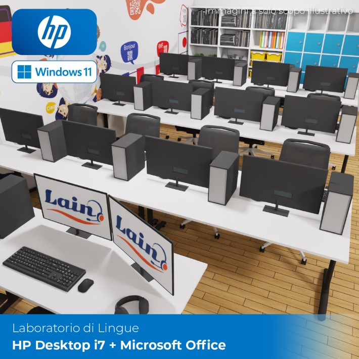 Laboratorio di Lingue Desktop  HP I7 -...