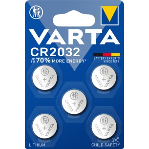 Varta LITHIUM Coin CR2032 (Batteria a bottone, 3V)...