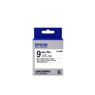 Epson Nastro fondo Standard Bianco per testo Nero 9/9...