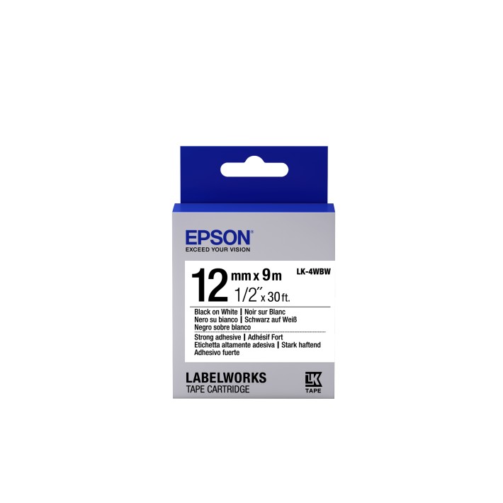 Epson Nastro fondo Bianco per testo Nero,...