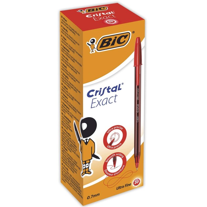 BIC Cristal Exact Rosso Penna a sfera Ultra...