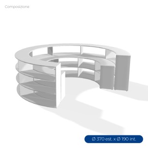 COMPOSIZIONI EDERA Armadio ad Arco in Truciolare Ignifugo...