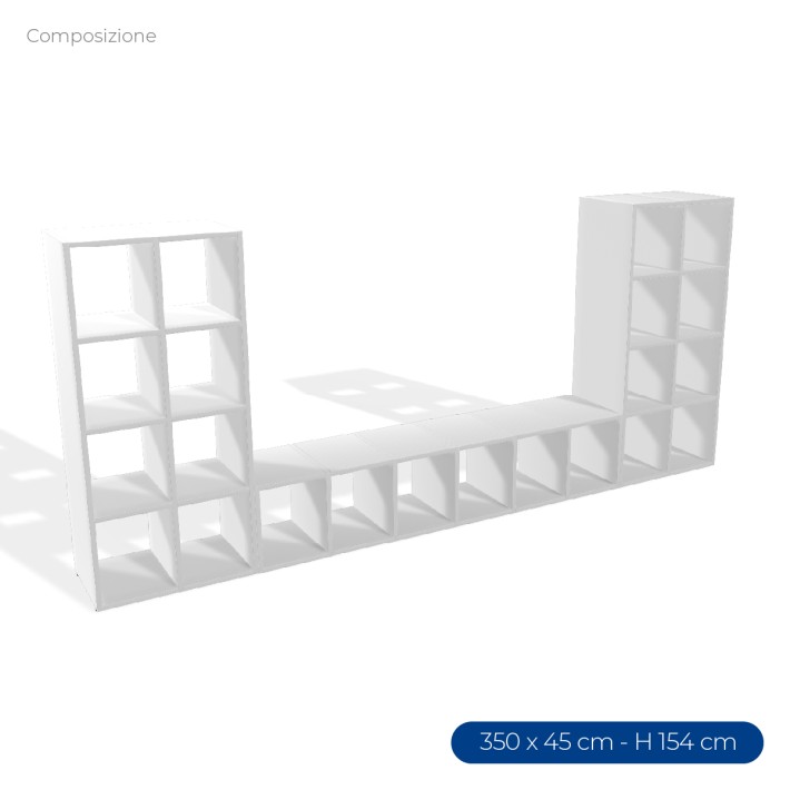Armadio Composizione Edera - Dimensioni 350 x...