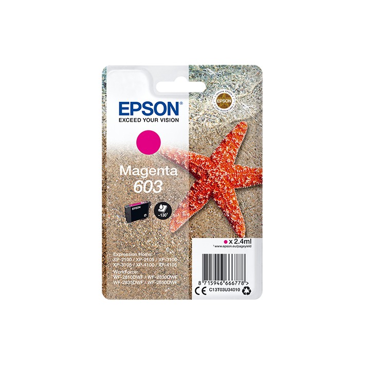 Epson Singlepack Magenta 603 Ink