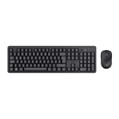 Kit Tastiera IT e Mouse - Trust TKM-360 - Wireless Silent - Nero